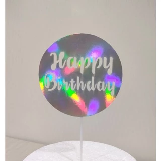 ป้ายปักเค้ก happy birthday( แบบกระดาษ) มีของพร้อมส่ง