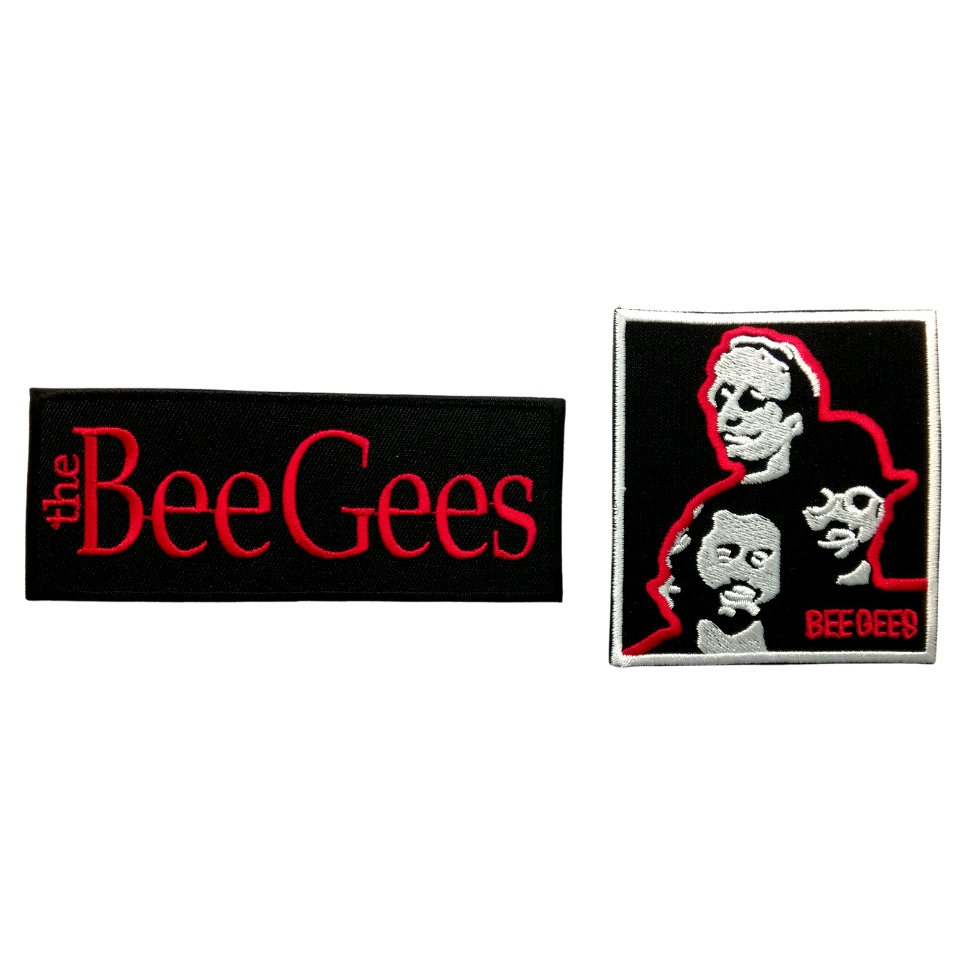 Bee Gees ตัวรีดติดเสื้อ หมวก กระเป๋า แจ๊คเก็ตยีนส์ Hipster Embroidered Iron on Patch  DIY