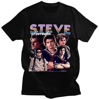 เสื้อผ้าผชGILDAN เสื้อยืด พิมพ์ลายกราฟิก Steve Harrington Stranger Thing สไตล์วินเทจ ขนาดใหญ่S-3XL