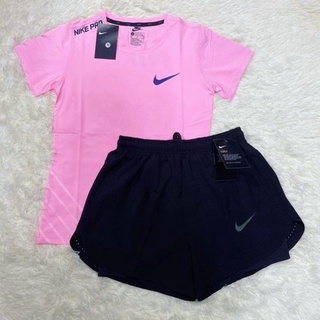 💕Nike💯 ชุดเซ็ตออกกำลังกาย เสื้อยืด เสื้อออกกำลังกาย เลคกิ้ง ชุดเข้าเซต ชุดขายาว ชุดต่อยมวย ชุดวิ่ง set Nike