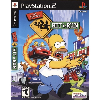 แผ่นเกมส์ The Simpsons Hit And Run PS2 Playstation2 คุณภาพสูง ราคาถูก