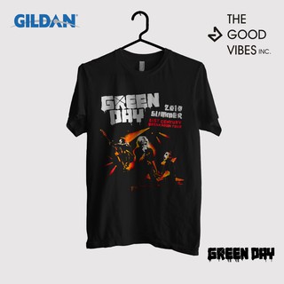 เสื้อยืดพิมพ์ลาย Day Band - 21st Century Breakdown Tour สําหรับผู้หญิงสีเขียว