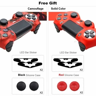 Dualshock 4 Skin Camo Pattern เคสซิลิโคนยางนุ่มสําหรับคอนโทรลเลอร์ PS4