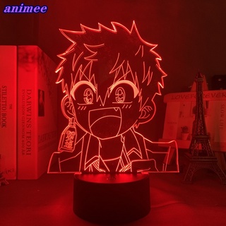 โคมไฟกลางคืน Led รูปมังงะ Toilet Bound Hanako Kun Minamoto Kou 3d หลากสีสัน สําหรับตกแต่งห้องนอน