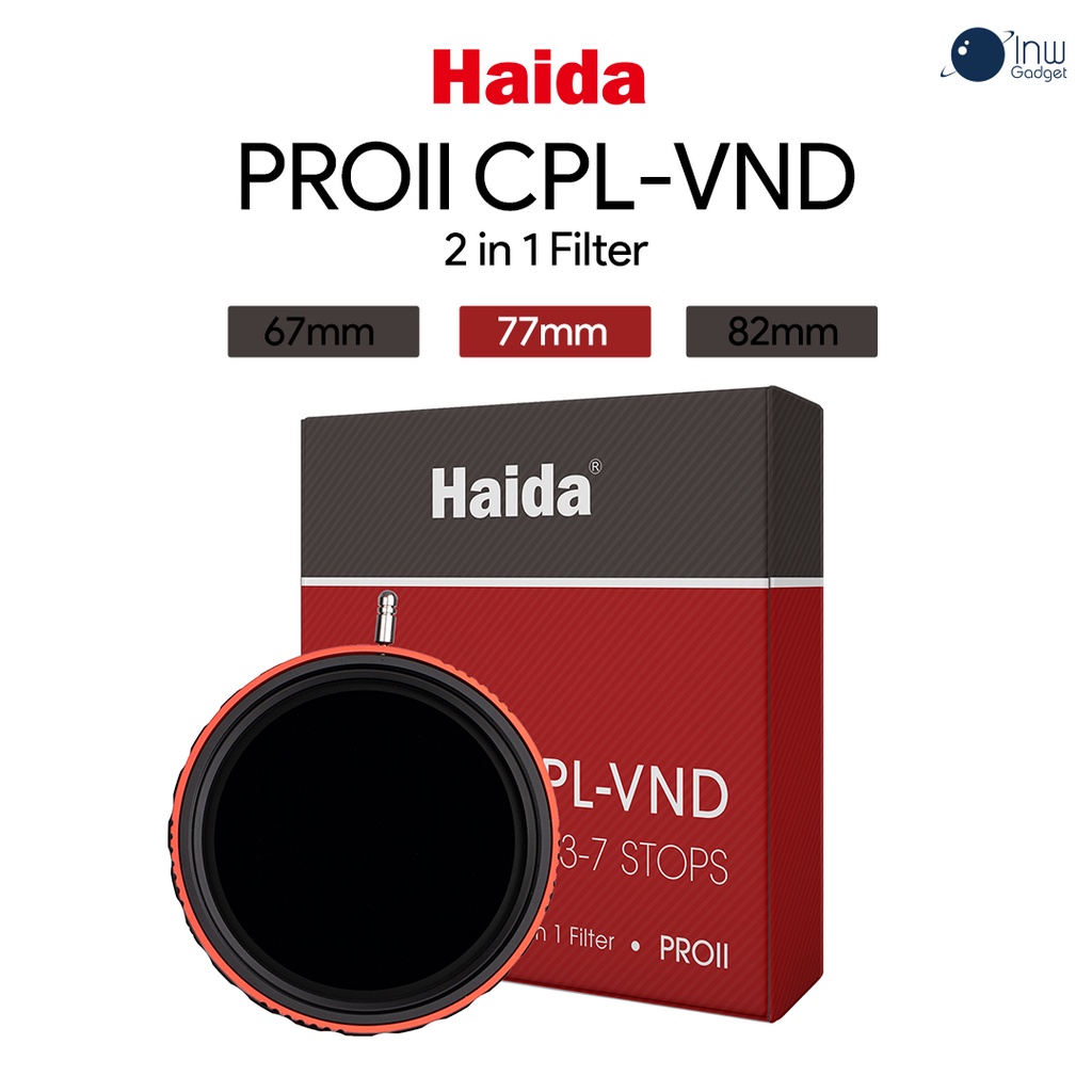 Haida PROII CPL-VND 2 in 1 Filter 77mm ศูนย์ไทย