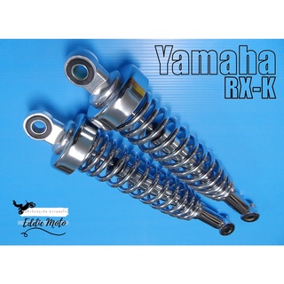 YAMAHA RX-K SPRING "CHROME" REAR SHOCK SET PAIR (H. 9.5 cm W. 9.5cm L. 16cm)  //  โช๊คหลัง สปริงโช๊ค เหล็กชุบโครเมี่ยม