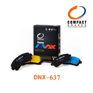 Compact Brakes ผ้าเบรคหน้า Toyota VIOS 1.5 G, S ปี 2013-2015, YARIS 1.2 G, S ปี 2013-ON (ผ้าเบรก วีออส ยาริส) DNX-637