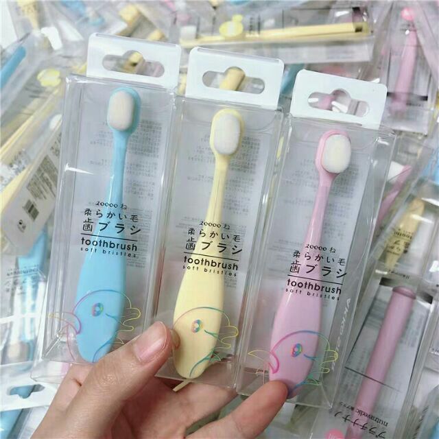 แปรงสีฟันเด็กขนนุ่ม 10000เส้นใย (พร้อมส่งจากไทย)