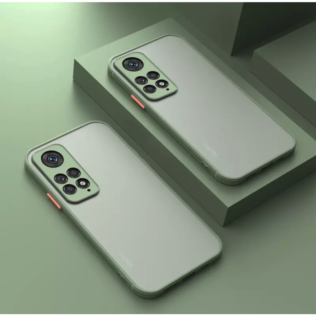 Case สำหลับXiaomi Redmi Note11 4G เคสกันกระแทก ปุ่มสีผิวด้าน กันรอยกล้อง ขอบนิ่มหลังแข็ง ส่งจากไทย เคสโทรศัพท์ เสี่ยวมี่