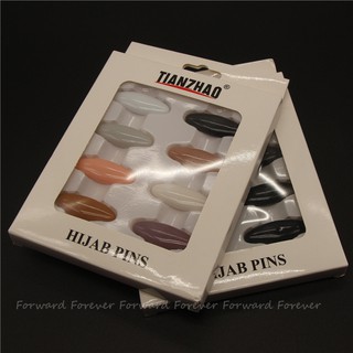เข็มกลัดแฟชั่นติดผ้าพันคอเพื่อความปลอดภัยของเด็ก 8 ชิ้น / กล่อง M30091