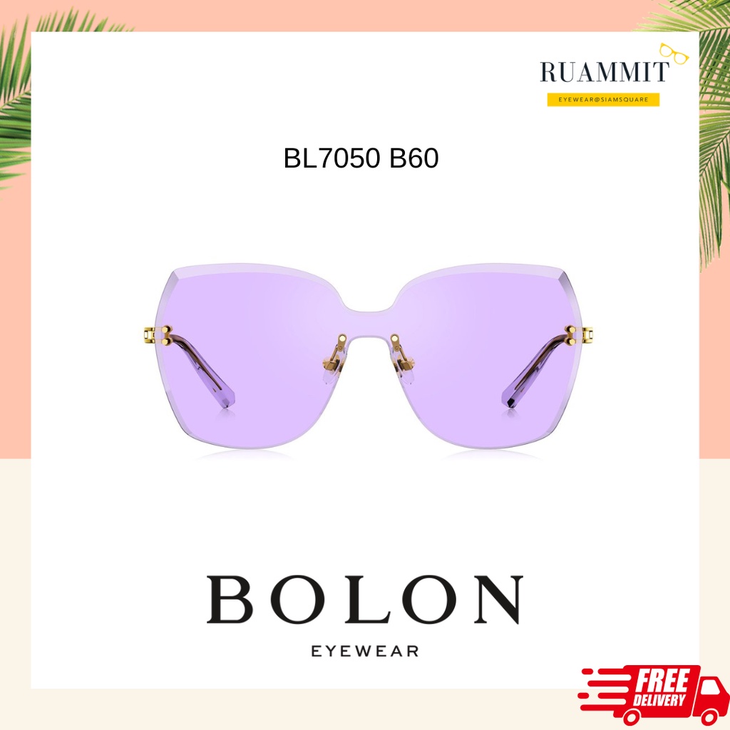 แว่นกันแดด BOLON BL7050 B60 กันแดดไร้กรอบ จัดส่งฟรี!!