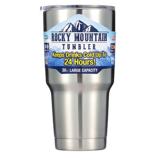 Rocky Mountain แก้วเก็บความเย็น เก็บน้ำแข็งได้นาน 24ชั่วโมง ขนาด 30 ออนซ์ (พร้อมฝา)