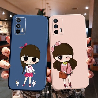 เคสโทรศัพท์มือถือ ทรงสี่เหลี่ยม ลายเด็กผู้หญิง Xiaoxi สําหรับ OPPO A16 A94 A53 A15 A12 AX7 A52 A72 A92 A74 A54 5G