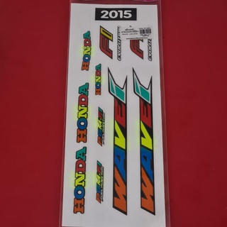 สติ๊กเกอร์สะท้อนแสง ลายนูน ติดรถ WAVE110-I