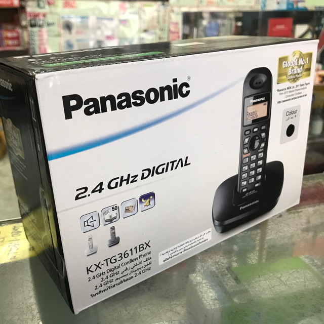 โทรศัพท์ไร้สาย Panasonic แท้ 100% รุ่นKX-TG3611BXS/ มีสองสีให้เลือก