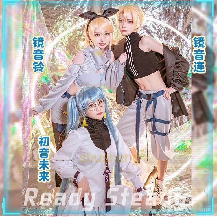 คอสเพลย์ miku คงที่ KAGAMINE LEN KAGAMINE RIN ชุดคอสเพลย์