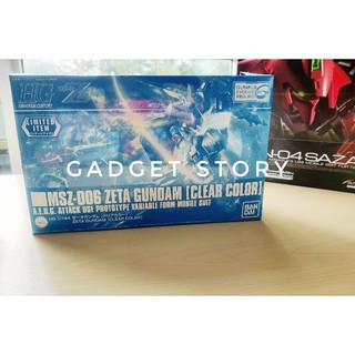 กันดั้ม MSZ-006 Zeta Gundam Clear Color Limited Item ของเล่น ของสะสม Bandai HG 1/144