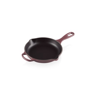 กระทะเหล็กหล่อทรงกลมมีด้ามจับ ขนาด 20CM สีม่วง SIGNATURE ROUND SKILLET 20CM FIG