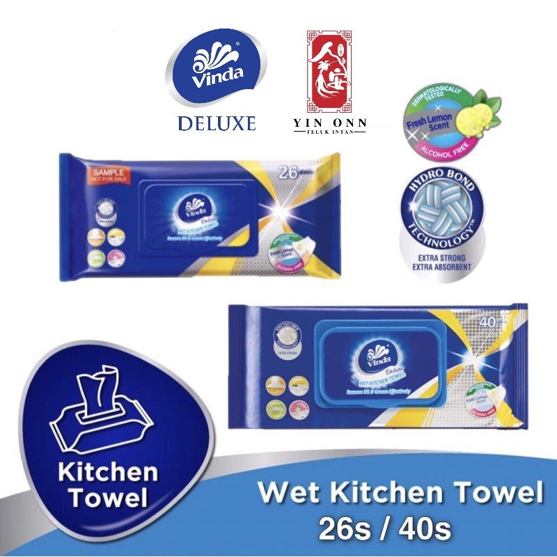 Vinda Deluxe Kitchen Wipes 26s/40s