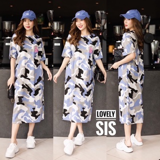 🌿🌼🌺🌸💜🤎🇰🇷 Military Cotton Maxi Dress