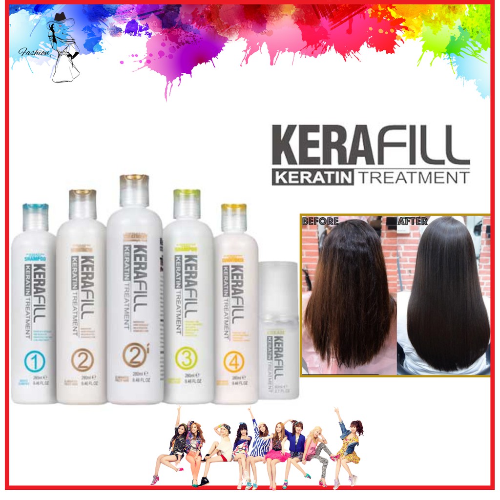 🔥KERAfill Keratin Treatment 280ml เคราฟิว ผลิตภัณฑ์รักษาเส้นผม โปรตีนผม ทรีทเม้นท์ ผมตรง ผมสวยเหยียด