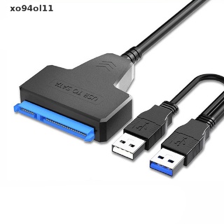 Xo94ol อะแดปเตอร์สายเคเบิล SATA เป็น USB 3.0 2.0 UP เป็น 6 Gbps 7+15/22 pin สําหรับฮาร์ดไดรฟ์ภายนอก SSD HDD SATA III SATA 3 2.5 นิ้ว