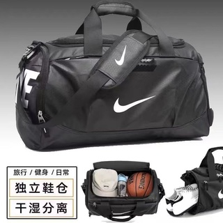 【กระเป๋าเสื้อผ้ากอล์ฟ】Dry Wet Separation Gym Bag Mens Short-Distance Travel Bag Swim Bag Independent Shoe Warehouse Bas