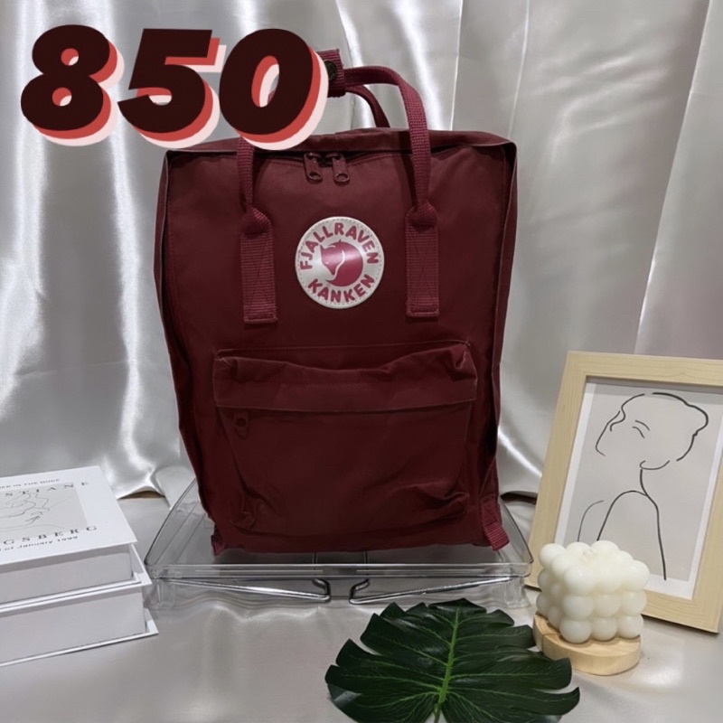 กระเป๋า Kanken มือสองของแท้💯 สีเลือดหมู📌ส่งต่อ ราคา 850 บาท