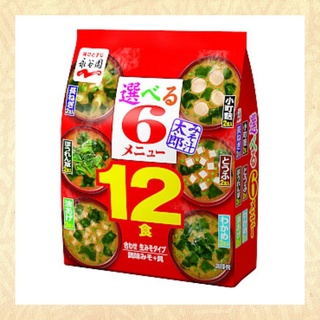 ผงซุปมิโซะคละส่วนผสม 6 ชนิด nagatanien Miso soup Taro 12 meals 150 g