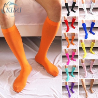 KIMI-Mens Socks Seamless Soccer Stockings Football Hosiery Long Soft Stretch