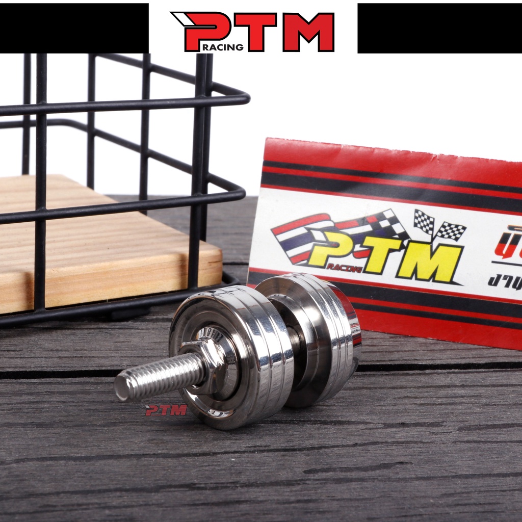 บูทยึดท่อ เลสแท้ V.2 น็อตสแตนเลสพร้อมบูชสแตนเลส บูชยึดท่อ เวฟ l PTM Racing ราคา ถูกที่สุด ดีลบีเคเค แกลเลอรีภาพที่ 2