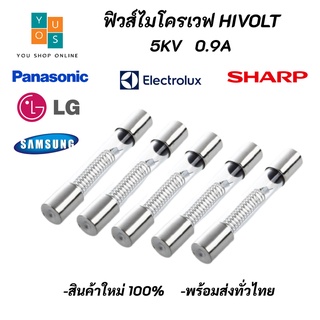 10 ตัว ฟิวส์ไมโครเวฟ High Volt 5KV 0.9A Microwave Fuse สินค้าใหม่ 100%