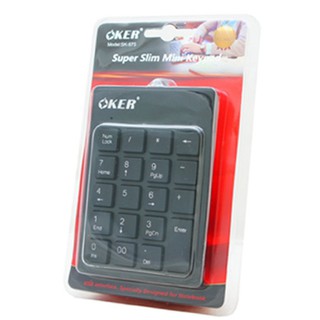 Keyboard OKER SK-975 คีย์บอร์ด แป้นตัวเลข Numberic Mini Keypad