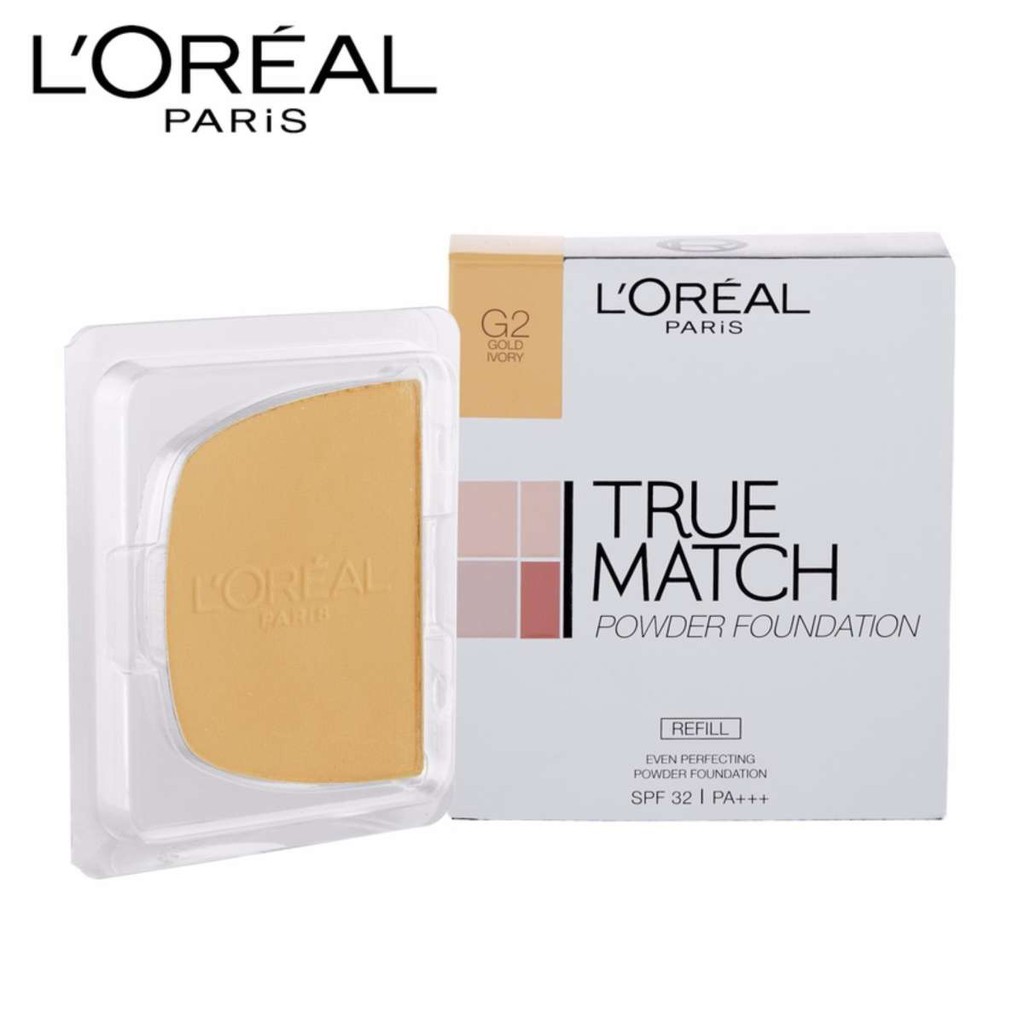 L'Oreal Paris TRUE MATCH POWDER FOUNDATION REFILL G2 GOLD IVORY