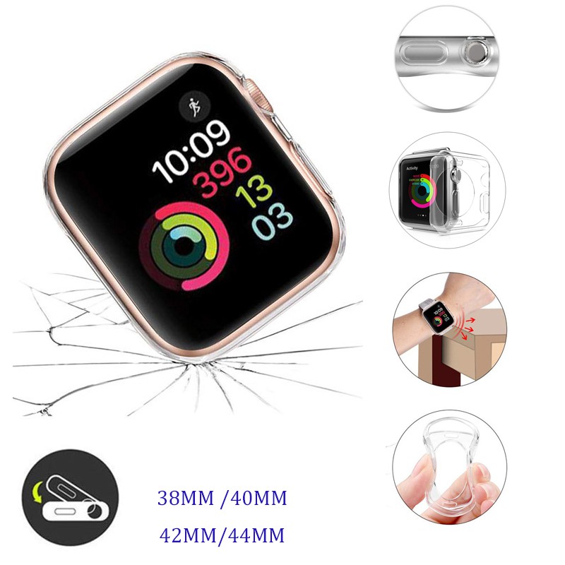 เคสซิลิโคน แบบใสนิ่ม สำหรับ Apple watch 11 10 9 8 7 6 SE 5 4 3 2 1 42 มม. 46 มม.40 มม. 44 มม. 42 มม. 38 มม. - รูปที่ 4