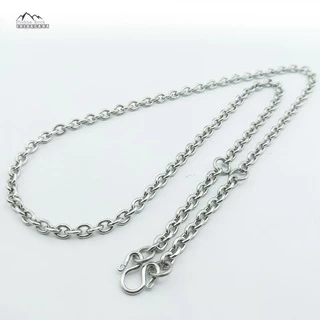 C61 ลายคดกริช 5-6 มิล ยาว 24-30 นิ้ว ห้อยพระ 1-3-5-7-9 สร้อยคอ สร้อยสแตนเลสแท้ สร้อยพระ necklace