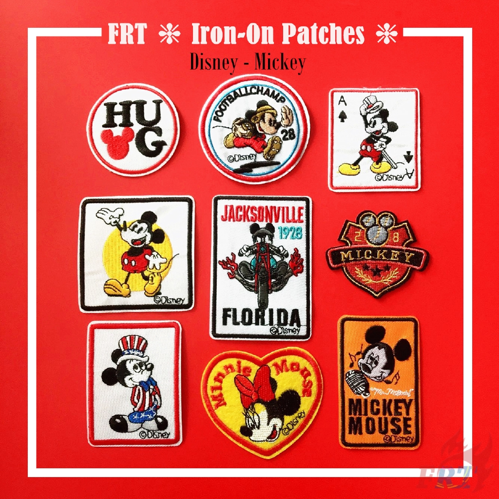 M.ickey Mouse S-9 Patch 1Pc Diy Sew on Iron on Badges Patches Apparel Appliques