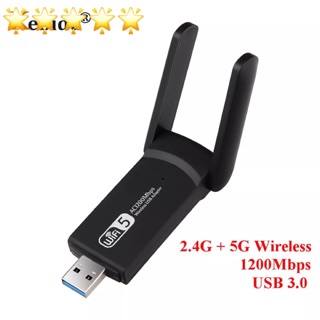 Dual Band 5GHz 2.4 GHz USB 3.0 1200Mbps WIFI อะแดปเตอร์802.11AC เสาอากาศWiFi Dongle Network Card สำหรับแล็ปท็อปเดสก์ท็อป