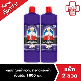 เป็ดโปร น้ำยาล้างห้องน้ำ 1600 มล. แพ็ค 2 Duck Pro Bathroom Cleaner 1600ml Pack 2