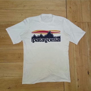 เสื้อยืดแขนสั้นลําลอง ผ้าฝ้าย พิมพ์ลาย Patagonia แบบเรียบง่าย สไตล์ญี่ปุ่น สําหรับคู่รักS-5XL