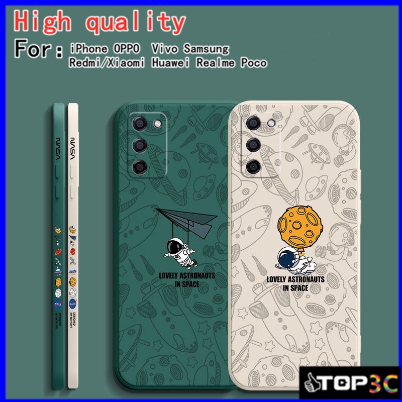 เคส Samsung S20 FE / S9 Plus S8 Plus / S10 plus / S20 Plus / S21 Plus / Note8 Note9 / Note10 Note20 Space Nasa เคสมือถือคู่รัก เคสโทรศัพท์ TKR