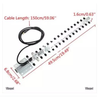 เสา Wifi ยากิ สำหรับทำ Point to Point ส่งแรง ส่งไกล Yangelrp-SMA 2.4 GHz 25 dBi Directional Outdoor 