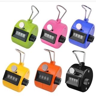 มือถือ Tally Counter 4 หลักจํานวน Mechanical คู่มือนับ Finger Clicker