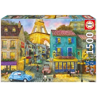 จิ๊กซอว์ Educa - Paris Streets  1500 piece  (ของแท้  มีสินค้าพร้อมส่ง)