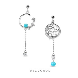 Mizucholต่างหูเงินแท้ Good Dream  – Series Vivid Blue Sky