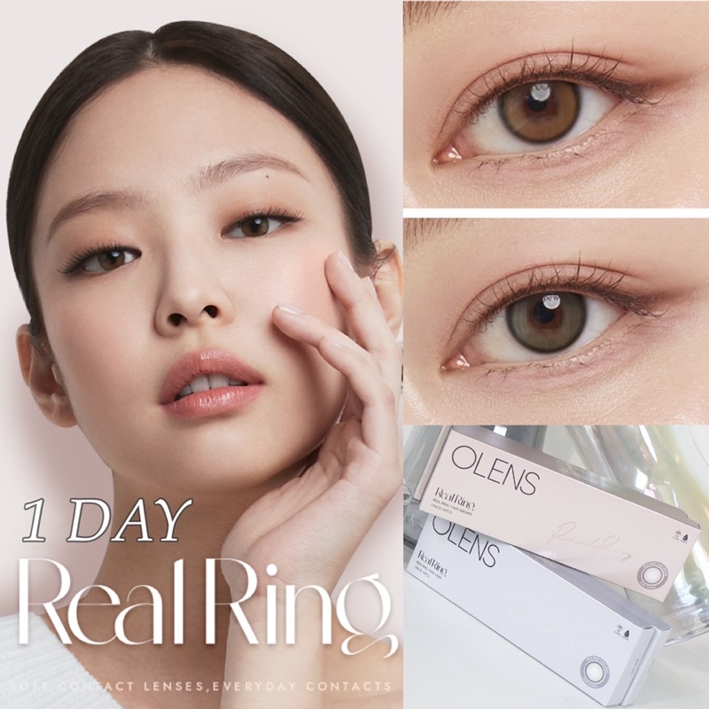 💎พร้อมส่ง OLENS 💫REAL RING 1DAY เลนส์รายวัน กล่อง 10 คู่