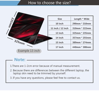 Computer Stickers Laptop Skin Vinyl 2 Sides Laptop Skin for 11/12/13/14/15/17 Inch FOR Universa HP Pavilion Star 14 Series X360 War 66 Notebook Film 14-dh Borui Envy15 Ed / DR / CW Computer Sticker 15.6-inch Protective Film Full Set Tpn-q244 #8