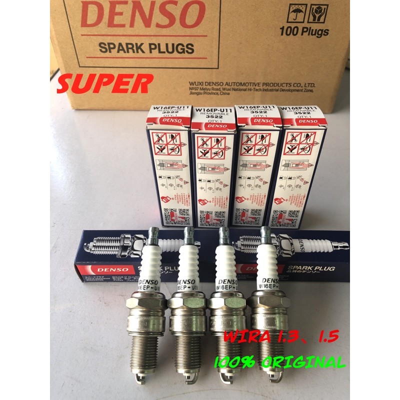 DENSO WIRA 1.3 1.5,SAGA 12V W16EP-U11 SPARK PLUG