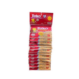 Tako(ทาโกะ) ปลาหมึกหยองครบรส อร่อยเด็ด เผ็ดจากทะเล แบบแพค 6.5g.x 12ซอง