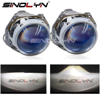 หลอดไฟโปรเจคเตอร์ sinolyn hid bi - xenon ขนาด 3.0 นิ้ว สีฟ้า สําหรับ hella d1s d2s d3s d4